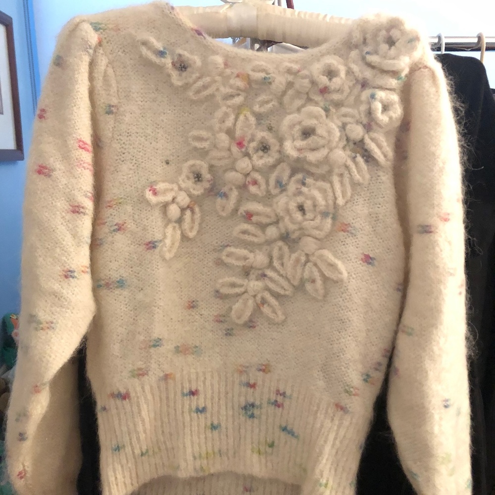 LoveShackFancy Claudette Pullover Size XS NEW